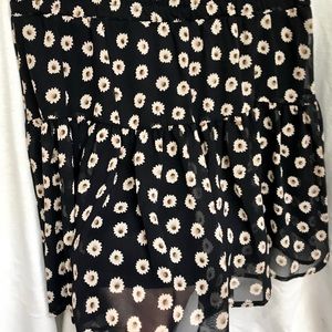 B Jewel flouncy mini skirt